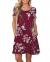 WNEEDU Women's Summer Casual T Shirt Dresses Short Sleeve Swing Dress with Pockets