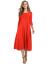 Hotouch Women's 3/4 Sleeve A-line and Flare Midi Long Dress