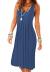 Camisunny Women Casual Loose Tank Dresses Sleeveless Beach Vacation Dress Swing Pleated U Neck Fashion Soft