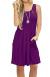 AUSELILY Women's Sleeveless Pleated Tank Empire Waist Casual Dress with Pockets Knee Length