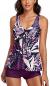 Modest Tankini Swimsuits for Women Two Piece Bathing Suits Floral Print Tank Top with Boyshorts Tummy Control Swimming Suits
