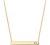 PAVOI 14K Gold Plated Crystal Birthstone Bar Necklace | Dainty Necklace | Gold Necklaces for Women |