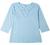 Coral Bay Womens Solid Split Neck 3/4 Sleeve Top