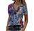 Smooto Tunic Blouse Women's Casual Short Sleeve Sexy V-Neck T-Shirt Zipper Off Shoulder Loose Tops