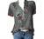 Womens Plus Size Tops Vintage Floral Short Sleeve Button Down T Shirts Summer Casual Loose Henley Flowy Blouse Tshirts