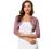 Allegra K Women's Elegant Ruffle Collar Crop Cardigan Sheer Floral Lace Shrug Top