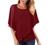 Womens Tops Summer 3/4 Sleeve Chiffon Blouse Loose Casual Elegant Ladies Office Work Shirts Loose Flowy Tshirts Top