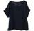 Soojun Women's Cotton Linen Round Collar Boxy Top Patchwork Blouses