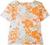 Coral Bay Womens Floral Scalloped Short Sleeve Top