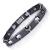 Urban Jewelry Stunning Solid Tungsten Link Bracelet for Men Polished Pyramid, Puzzle, Ceramic Style (Silver, Black Option)