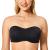 DELIMIRA Women's Jacquard Bandeau Underwire Minimizer Strapless Bra for Large Bust