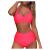 Bikini Sets for Women Two Piece Retro Swimsuit Retro Halter Ruched High Waist Swimwear with Bottom Modest Bathing Suit