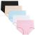 wirarpa Women's High Waisted Cotton Underwear Soft Full Briefs Ladies Breathable Panties Multipack