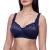 frugue Women's Wirefree Wireless Plus Size Lace Minimizer Bra