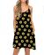 BEUFRI Women's Summer Spaghetti Strap Casual Swing Tank Beach Cover Up Dress with Pockets