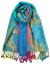 Plum Feathers Tapestry Ethnic Paisley Pattern Pashmina Scarf