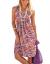 Jouica Women's Casual Summer Tank Sleeveless Knee Length Pleated Sun Dresses with Pockets