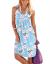 Jouica Women's Casual Summer Tank Sleeveless Knee Length Pleated Sun Dresses with Pockets