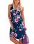 Jouica Women's Casual Summer Tank Sleeveless Knee Length Pleated Sun Dresses with Pockets