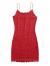 SOLY HUX Women's Spaghetti Strap Bodycon Mini Pencil Dress