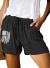 CILKOO Womens Comfy Drawstring Casual Elastic Waist Pocketed Shorts(S-3XL)