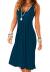 Camisunny Women Casual Loose Tank Dresses Sleeveless Beach Vacation Dress Swing Pleated U Neck Fashion Soft