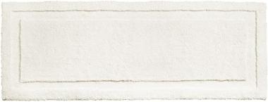 mDesign Microfiber Polyester Non-Slip Extra-Long Bathroom Rug, Soft Plush Water Absorbent Accent Bath Mat, Bath Rug - for Bathroom Shower - Machine Washable - Hydra Collection - Ivory