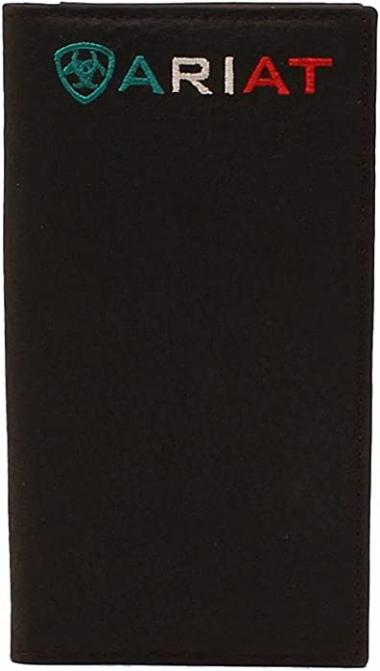 Ariat Men's Rodeo Wallet Logo Mexico, Brown Rowdy