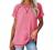 Aokosor Womens Summer Tops Lightweight Short Sleeve Tshirts Crewneck Split Side