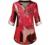 Miusey Womens Mandarin Collar Plaid Roll Sleeve V Neck Flowy Loose Tunic Blouse