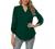 Davenil Women's Short/Long Sleeve V-Neck Tops Loose Tunic Irregular Hem 3/4 Cuffed Sleeve Blouses Casual Rolled Sleeve Shirts