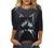 Women 3/4 Sleeve Tops Casual Tie Dye Graphic Tee Shirts Summer Crewneck Sweatshirt Loose Fit T Shirts Tunic Blouses