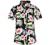 SSLR Womens Hawaiian Shirt Floral Blouses Short Sleeve Button Down Shirts for Women