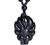 Jewever Black Obsidian Lucky Fox Necklace Natural Stone Healing Crystal Pendant Protection Amulet Gemstons Pendant Jewelery
