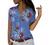 Women Fashion Leopard Long Sleeve Button Down Shirt Floral Print Casual Blouse Tops Basic Loose Fit Tunic Shirts