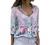 Women Fashion 2022 Floral Printed Casual Long Sleeve Button Down Shirts Tops Trendy V Neck Collar Blouses Tunic Top