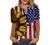 SNKSDGM Womens Button Down Henley Shirts Printing Casual Trendy Tee Shirt Short Sleeve Blouse Dressy Loose Summer Tunic Tops