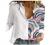 Button Down Shirts for Women V Neck Casual Work Formal Plain Tops Long Sleeve Blouse Trendy Print Collared Tunic Top