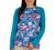 Reel Legends Womens Reel-Tec Ragland Print Long Sleeve Top
