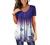 BeadChica Women's Tunic Tops For Leggings Short Sleeve Shirts Botton Up Casual Ruched Blouses Clothes