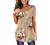 Plus Size Womens Tunic Tops To Wear With Leggings Summer Short Sleeve