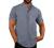 Karlywindow Mens Linen Henley Shirt Long Sleeve Cotton Beach Yoga Loose Fit Henleys Tops