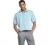 Van Heusen Men's Air Short Sleeve Button Down Poly Rayon Grid Shirt