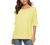 Women's Casual Chiffon Scoop Neck Short Sleeve Pleated Blouse Tops