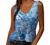Women's Scoop Neck Casual Sleeveless Shirts Vintage Aesthetic Printing Zipper Plunge Summer Tank Tops and Blouses