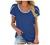 Womens Tops V Neck Summer Petal Sleeve Dandelion Printed Casual Tshirts Floral Fashion Loose Graphic Tee Tops Blouses