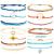 Summer Surfer Ankle Bracelets for Women Cute Aesthetic Bracelets Waterproof Handmade Friendship Bracelet Ocean Wave String Bracelets Adjustable Anklet Bracelets Set Preppy Jewelry for Teen Girls