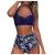 Bikini Sets for Women Two Piece Retro Swimsuit Retro Halter Ruched High Waist Swimwear with Bottom Modest Bathing Suit