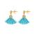 Stud Earrings Origami Paper Crane Ougi Syuriken | Made in Japan, Hypoallergenic dangle earrings, Surgical Stainless Steel / for Women Girl