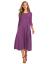 Hotouch Women's 3/4 Sleeve A-line and Flare Midi Long Dress